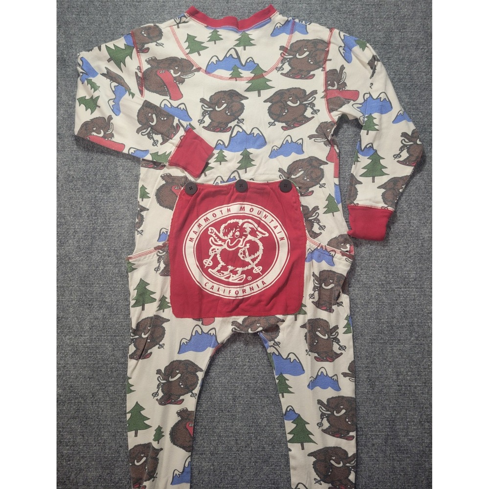 Lazy One Mammoth Mountain California Skiing Union Suit Pajamas XS